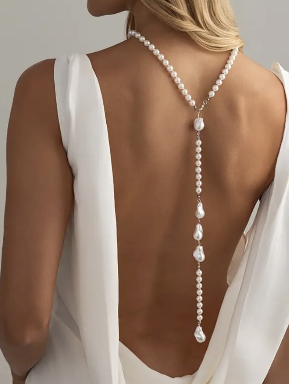 Pearl Lariat Necklace